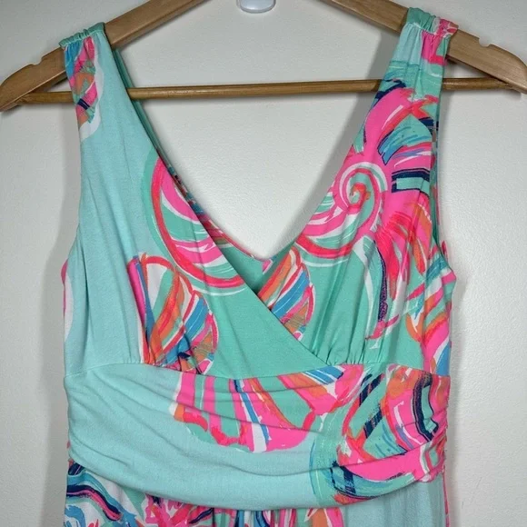 Lilly Pulitzer Sloane Maxi Dress Minty Fresh on the Rocks Small‎ - Picture 3 of 6
